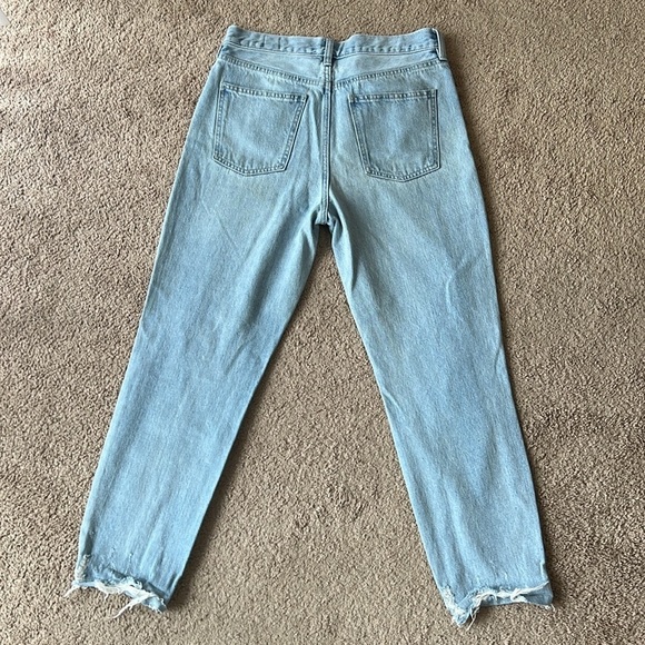 Free People We The Free Blossom Rigid Distressed Button Fly Jeans - Picture 4 of 12